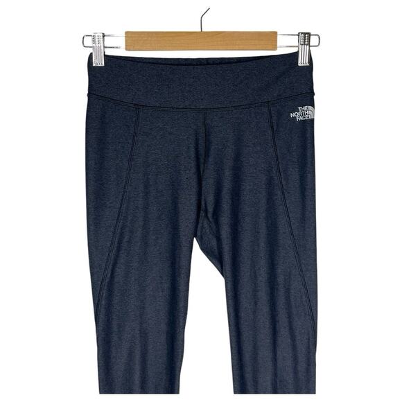 The North Face Leggings Womens S Ankle Pants Logo Stretch Pull On Yoga Gray - Picture 8 of 11